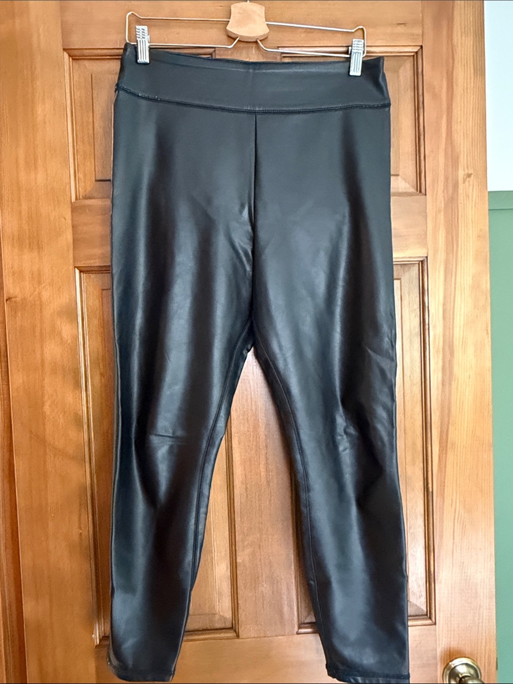 Black Faux Leather Leggings